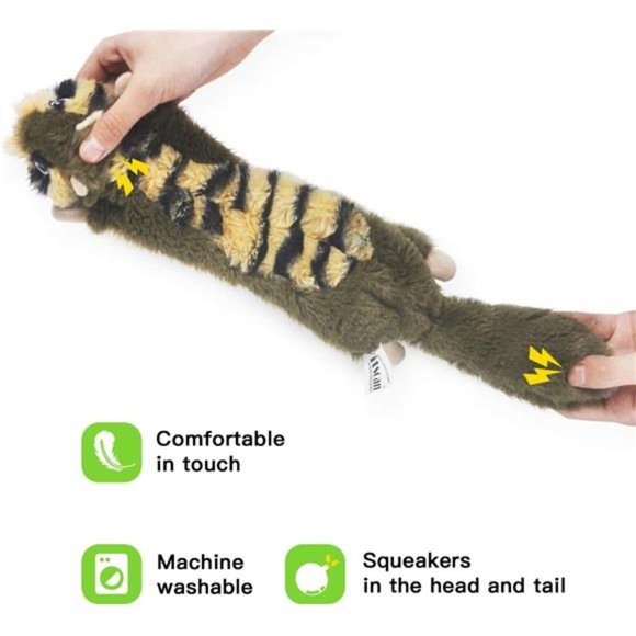 Dog Squeaky Toys No Stuffing, 6 Pack Dog Toys Crinkle Dog Toys for Small Dogs - Picture 6 of 7